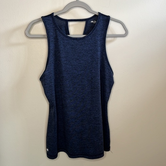 IDEOLOGY SET OF TWO MEDIUM TANK TOPS BLUE & GRAY BLACK STRIPED CREW NECK - Picture 11 of 16